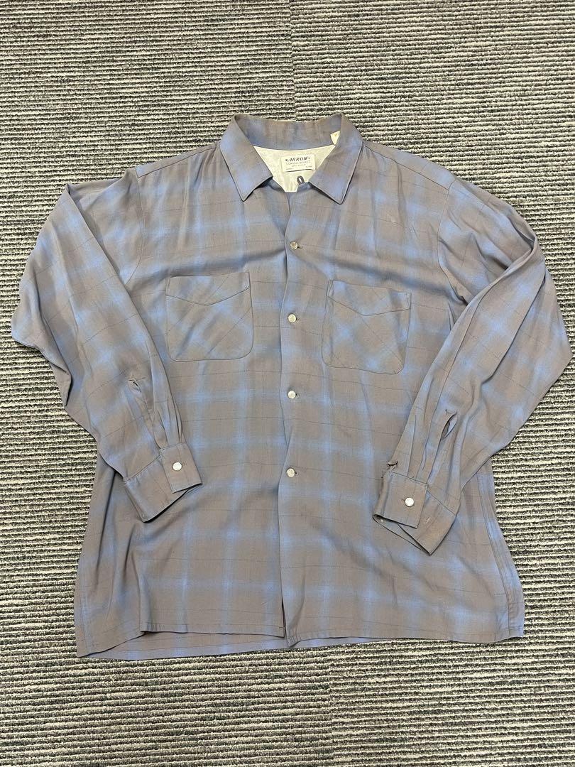 arrow シャドーチェックシャツ　60's 60年代　レーヨン
