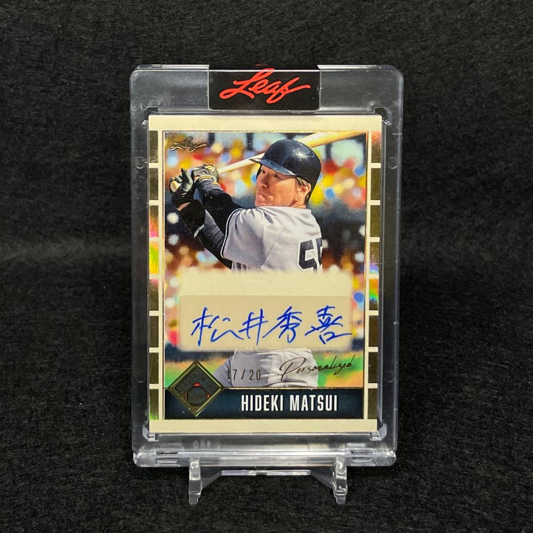 漢字サイン 2025 Leaf MLB 松井秀喜 直筆サインカード目立った傷や汚れなし