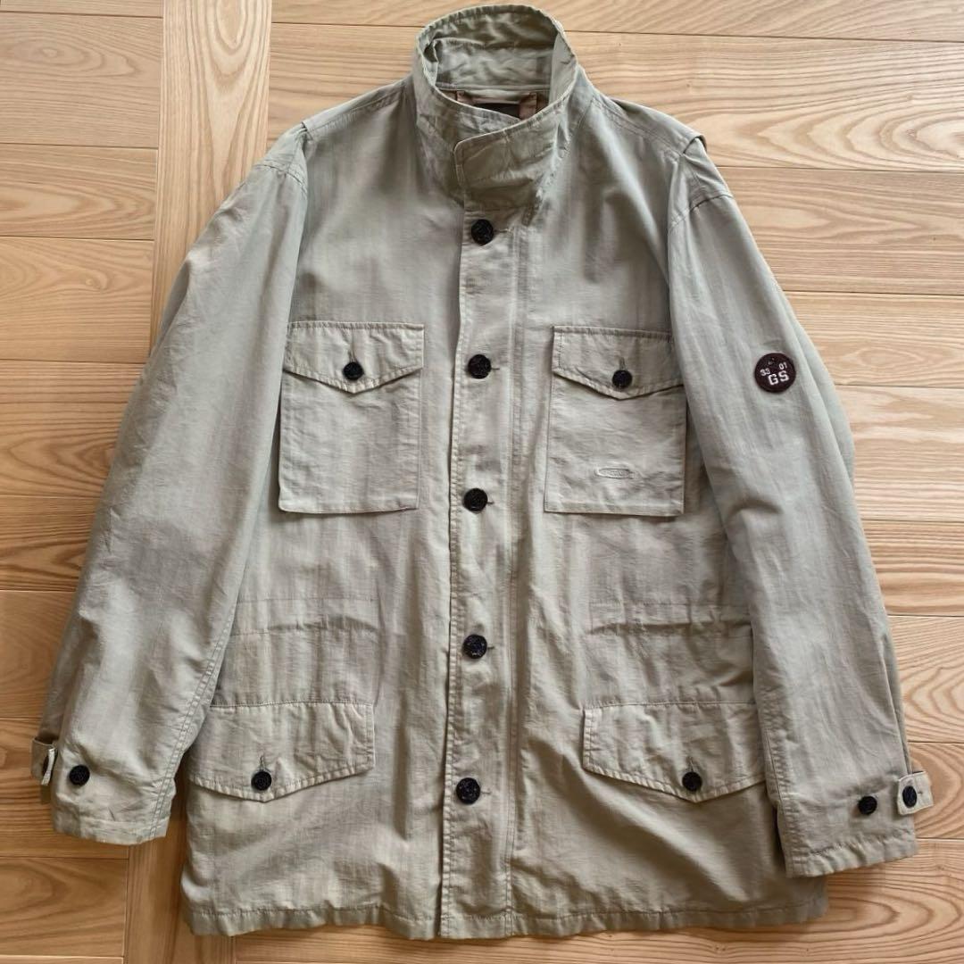 G-StarRAW ジースターロウ ハンティングジャケットナイロンスタンドカラー