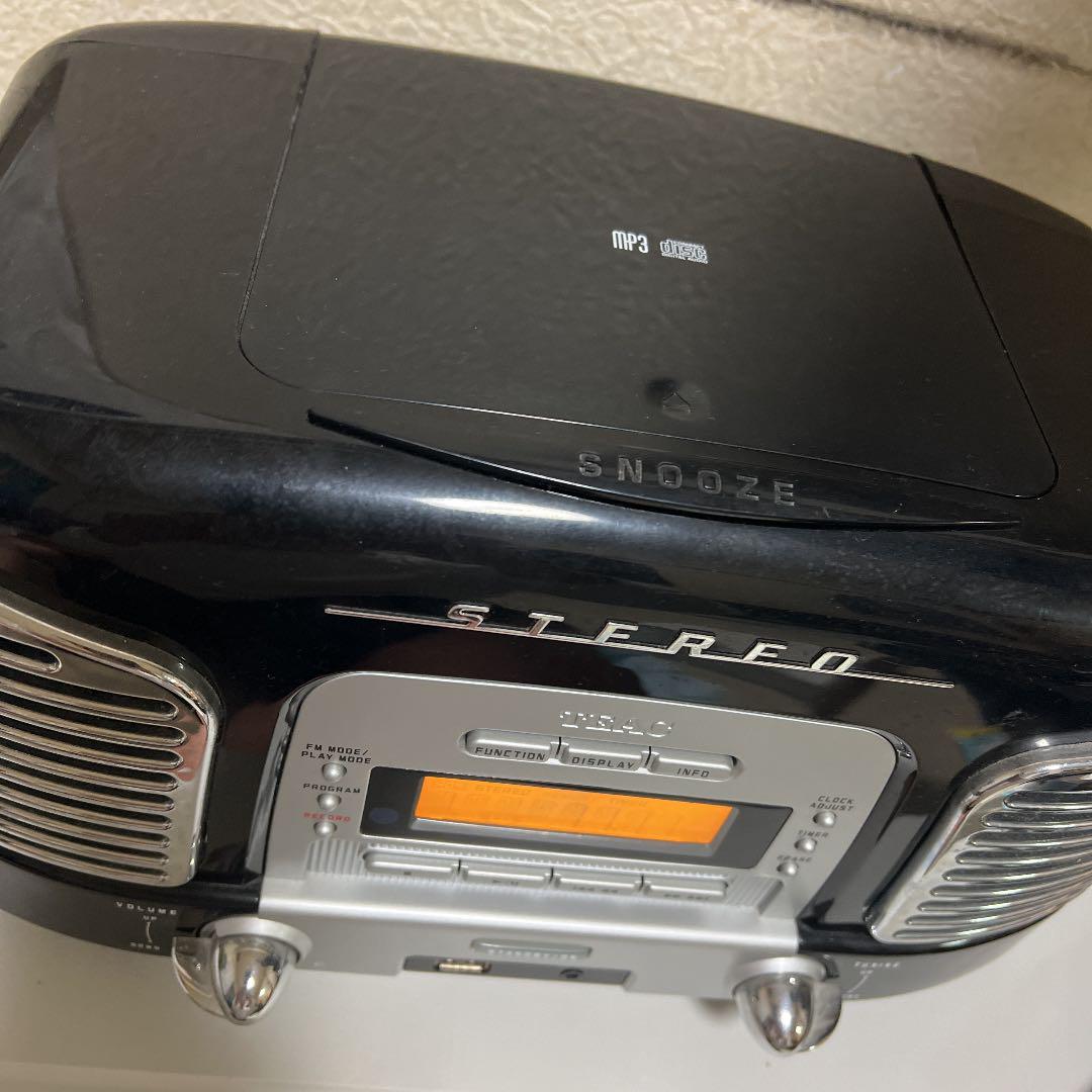 メーカー㊐ 希少品 レトロデザイン 黒 音質良し oP9wE-m88642023037 TEAC CDプレーヤー テアック