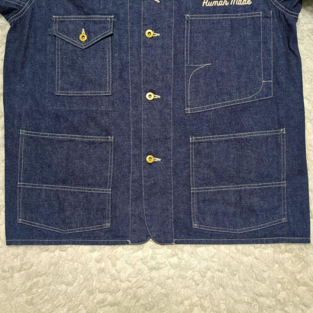 TS HUMAN MADE◆25SS ロゴ刺繍 デニム カバーオール L TS様専用 HUMAN MADE◇25SS ロゴ刺繍 デニム カバーオール L