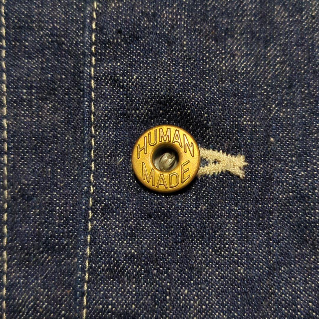TS HUMAN MADE◆25SS ロゴ刺繍 デニム カバーオール L