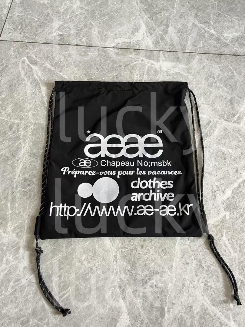 韓国限定】aeae ナップサック リュック ブラックドット - メルカリ