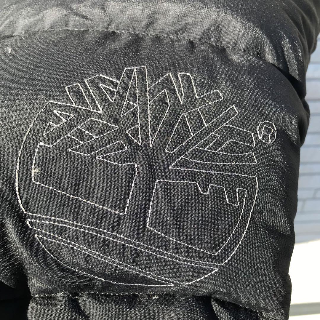 ティンバーランド　ダウンベスト　3XL　ブラック　刺繍
