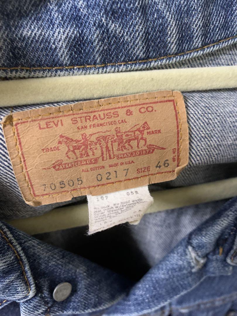 70´s リーバイス 70505 USA製 Careタグ ①○ メンズ 70´s リーバイス 70505 USA製 Careタグ ①○ メンズ