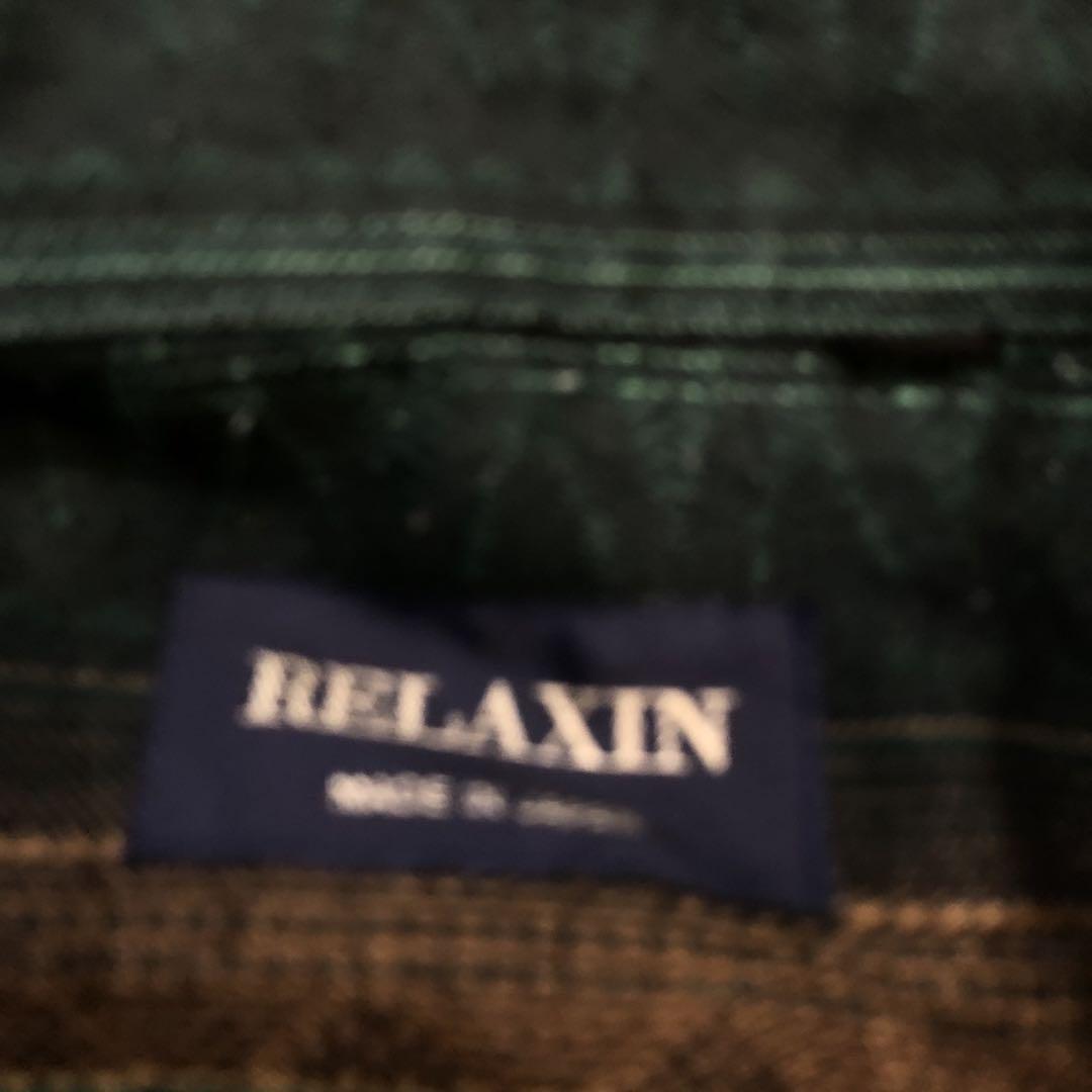 relaxin ヴィンテージ 長袖シャツ ジャガード 日本製 グラデーション