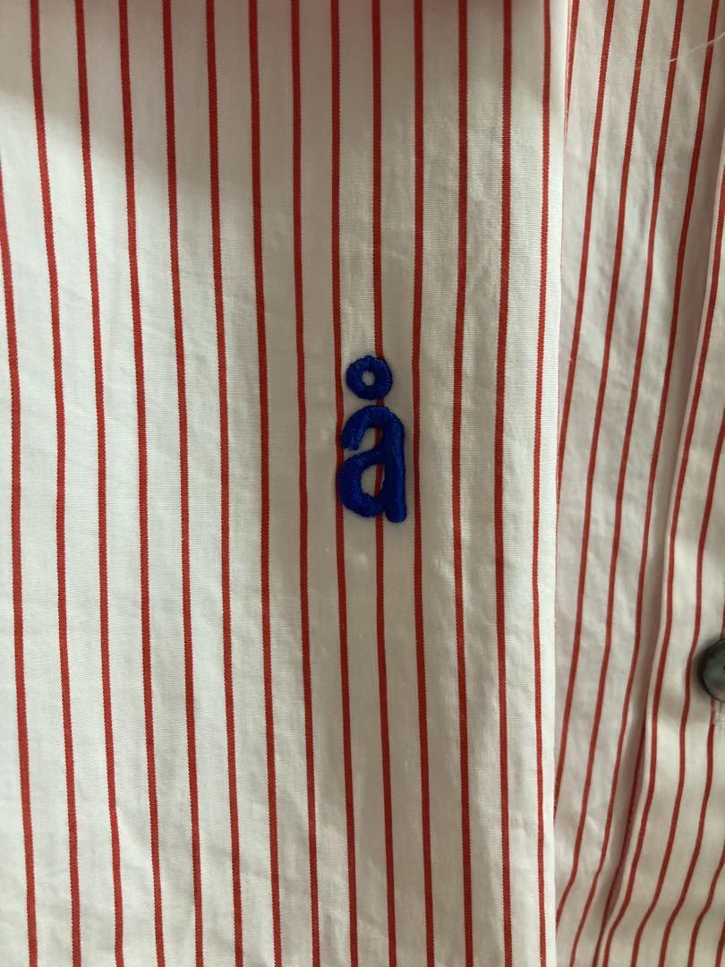 någonstans ストライプシャツ MEDIUM