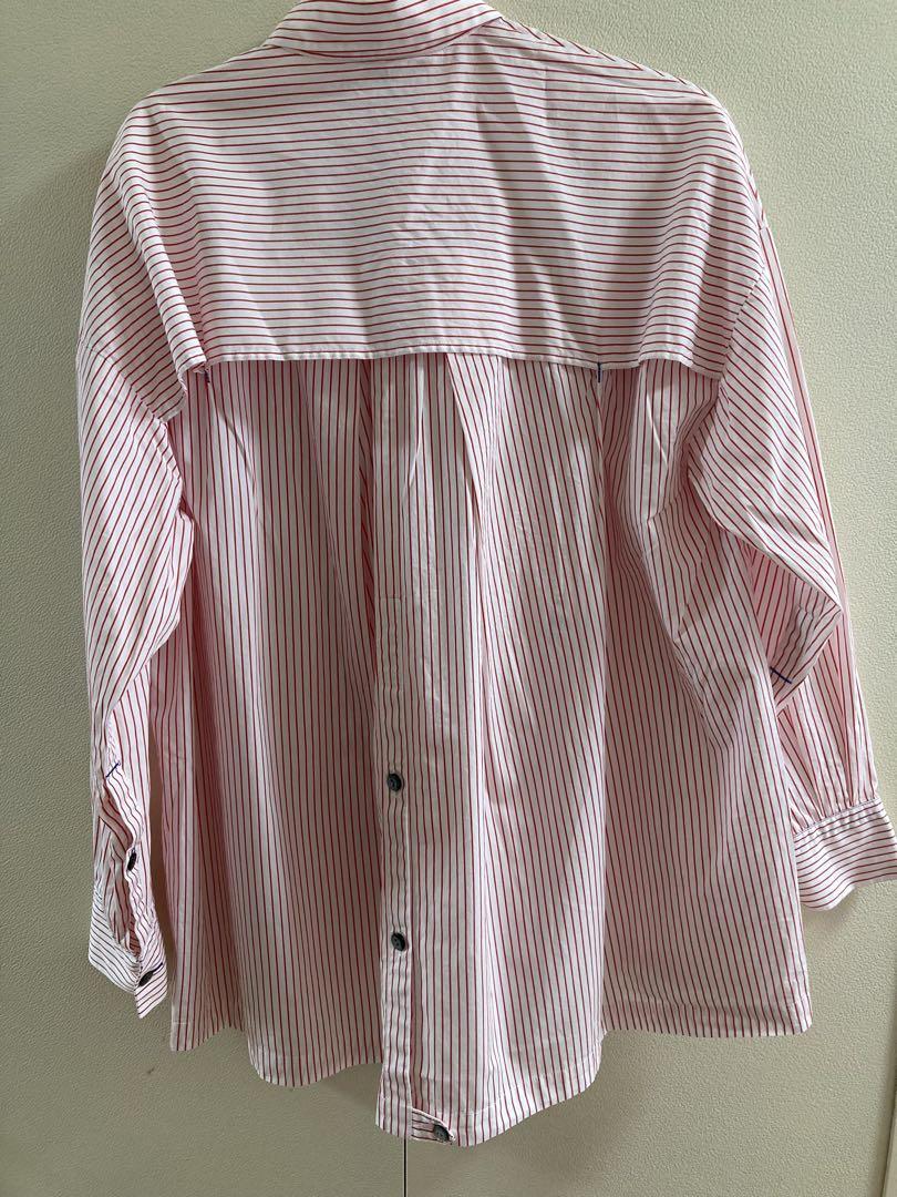 någonstans ストライプシャツ MEDIUM