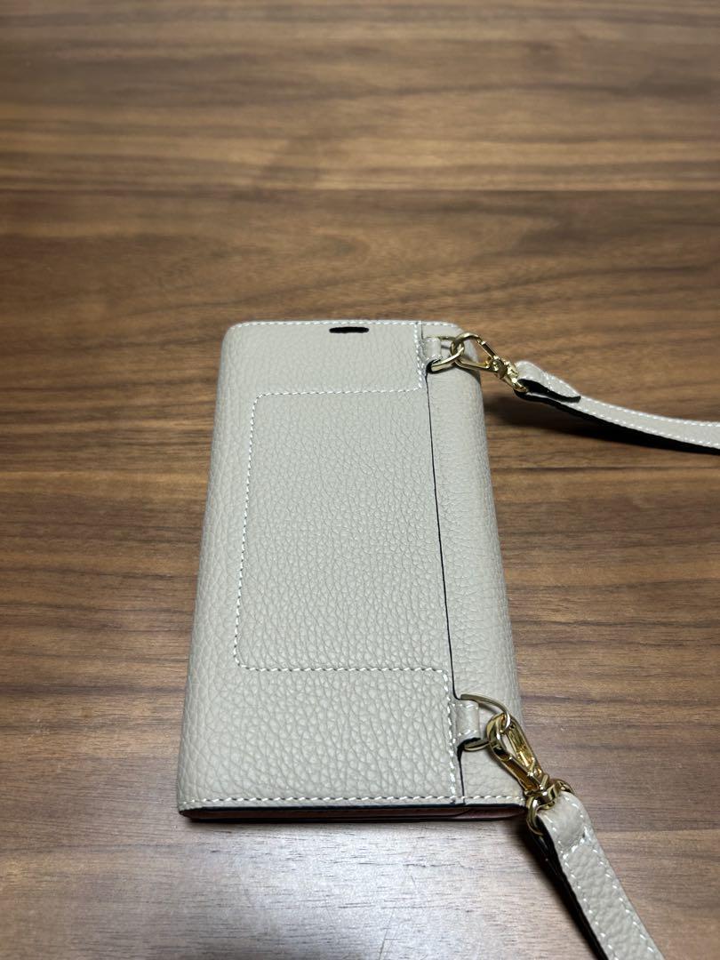 ボナベンチュラ　iPhone14 手帳型　スマホケース　肩掛け ストラップ