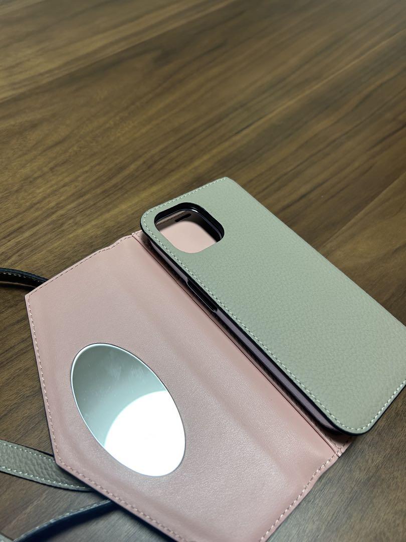 ボナベンチュラ　iPhone14 手帳型　スマホケース　肩掛け ストラップ