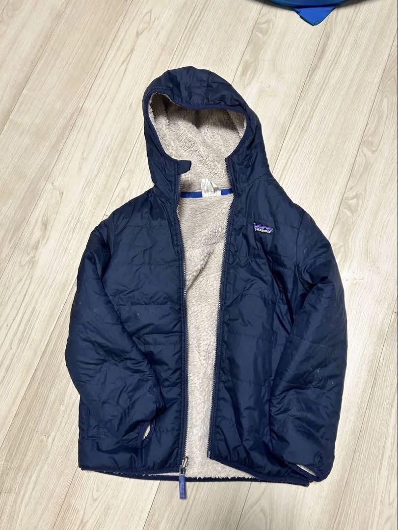 Patagonia フリースジャケット フード付き　リバーシブル