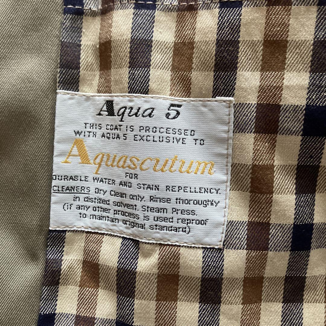 アクアスキュータム　U.K.製　AQUA5　トレンチコート