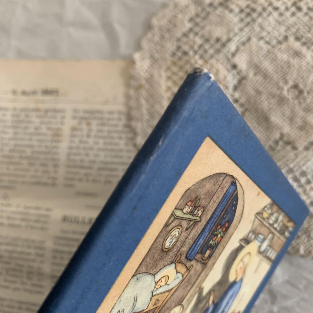 状態良好1933年アンティーク絵本　ドイツ語クリスマス洋書ジャンクジャーナル古書