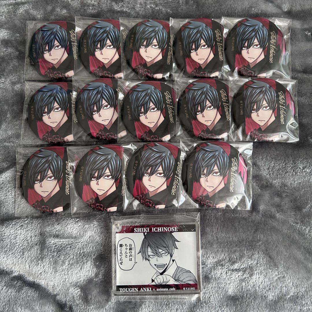 桃源暗鬼 メタリック缶バッジ 一ノ瀬四季 桃源暗鬼 一ノ瀬四季 SHIBUYA TSUTAYA メタリック缶バッジ 6点