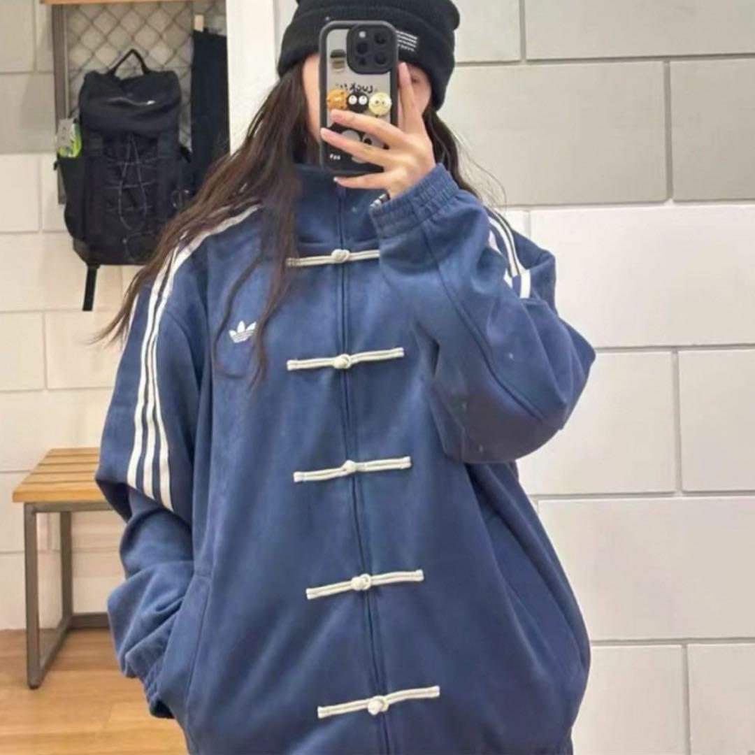 adidas アディダス 中国 巳年 チャイナトラックジャケット 青 XS adidas アディダス 中国 巳年 チャイナトラックジャケット 青 XS