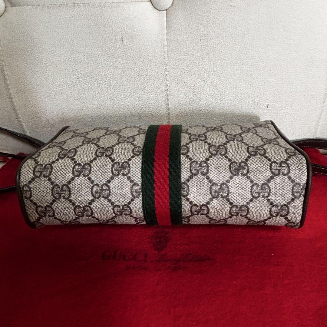ほぼ　未使用　GUCCI オールド　グッチ　シェリーライン　2way バッグ