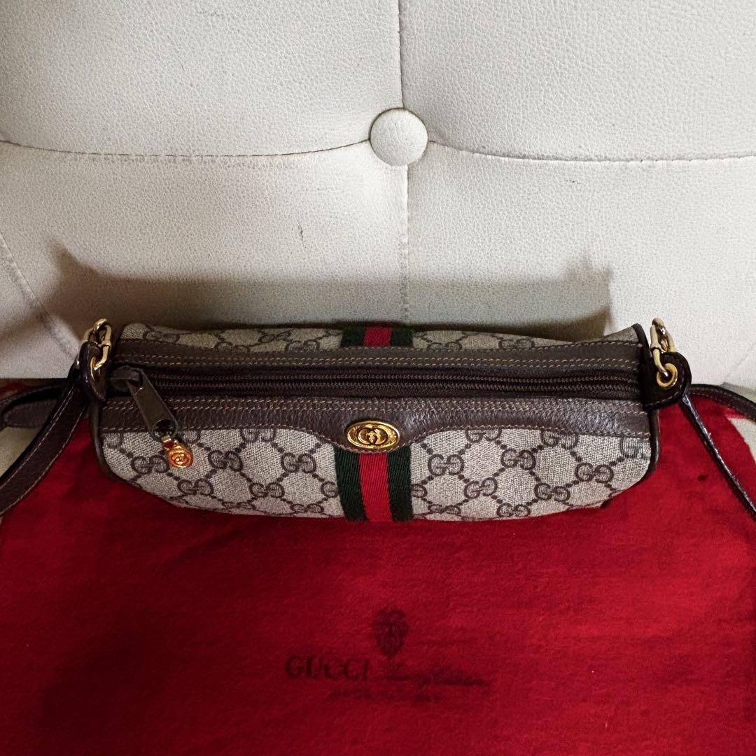 ほぼ　未使用　GUCCI オールド　グッチ　シェリーライン　2way バッグ