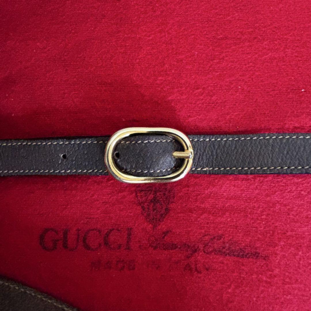 ほぼ　未使用　GUCCI オールド　グッチ　シェリーライン　2way バッグ