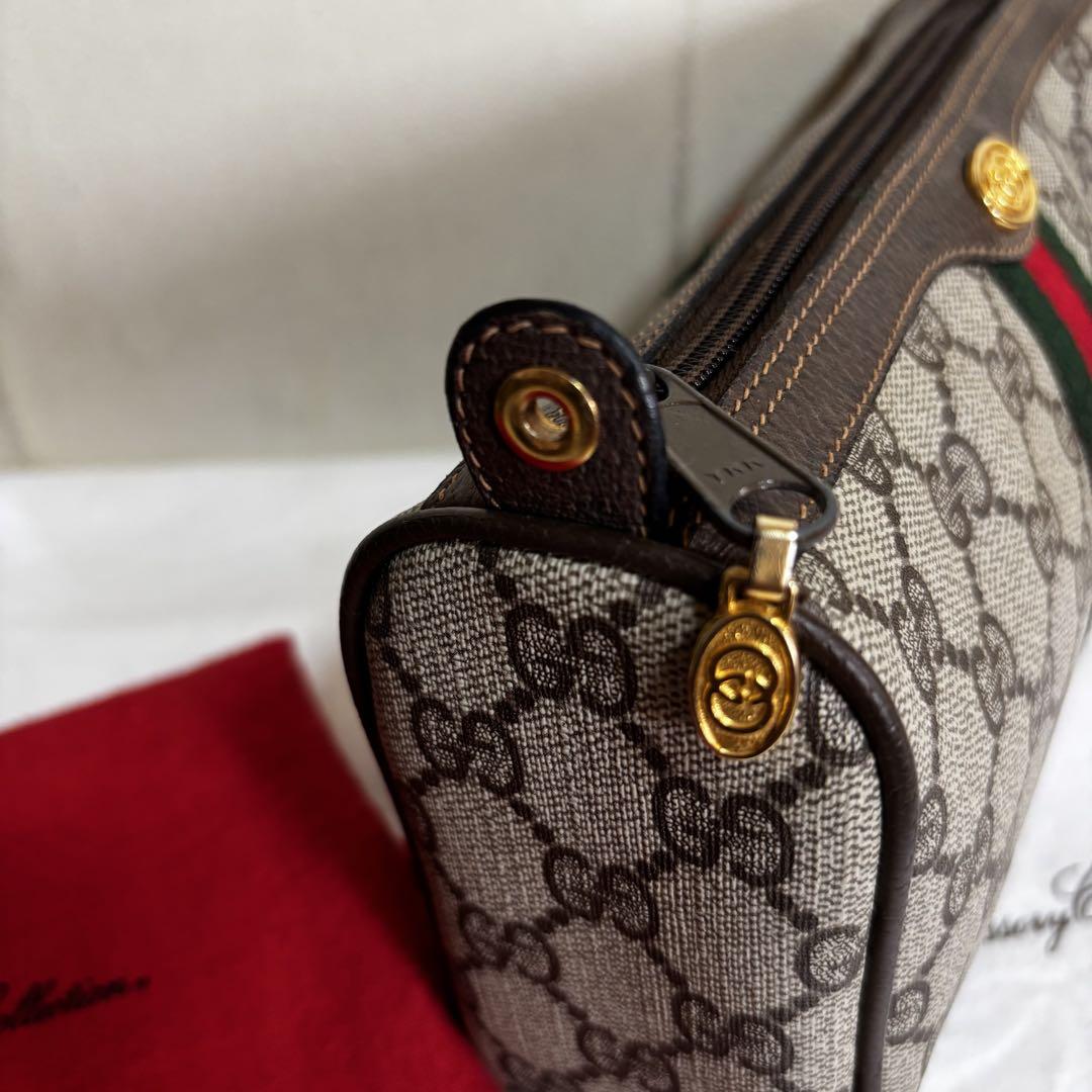 ほぼ　未使用　GUCCI オールド　グッチ　シェリーライン　2way バッグ