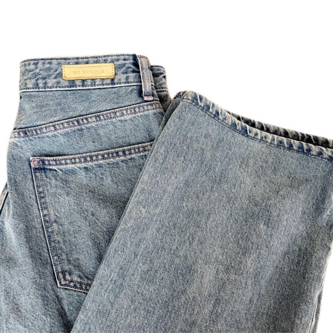 再値下げ！Shishikui シシクイ Daco ピンクスティッチ　デニム SHISHIKUI シシクイ Daco pink stitch デニム ジーンズ - メルカリ