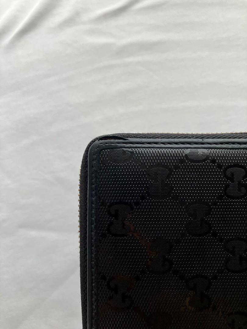 【yumi@】 Gucci GGパターン ブラック長財布