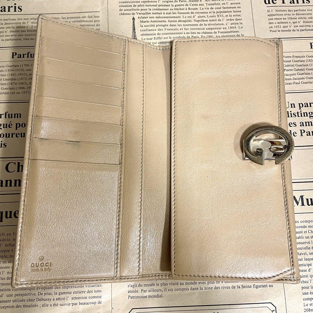 グッチ 長財布 キャンバス レディース財布 財布 GUCCI 金具