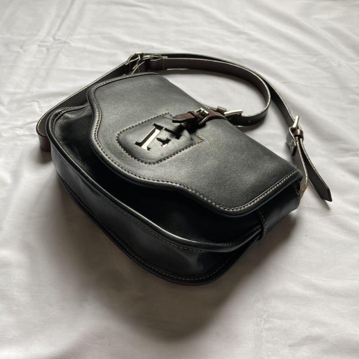 【ーーーーー】 激レア FURLA フルラ ショルダーバッグ レザー ブラック azSlV-m88668923293 ョルダーバ