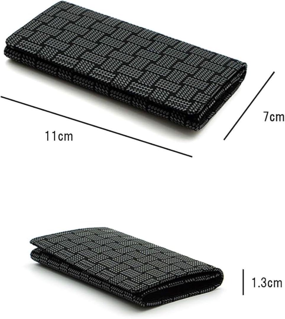 【新品】印伝 名刺入れ カードケース 鹿革 漆 工芸品 マチ付き