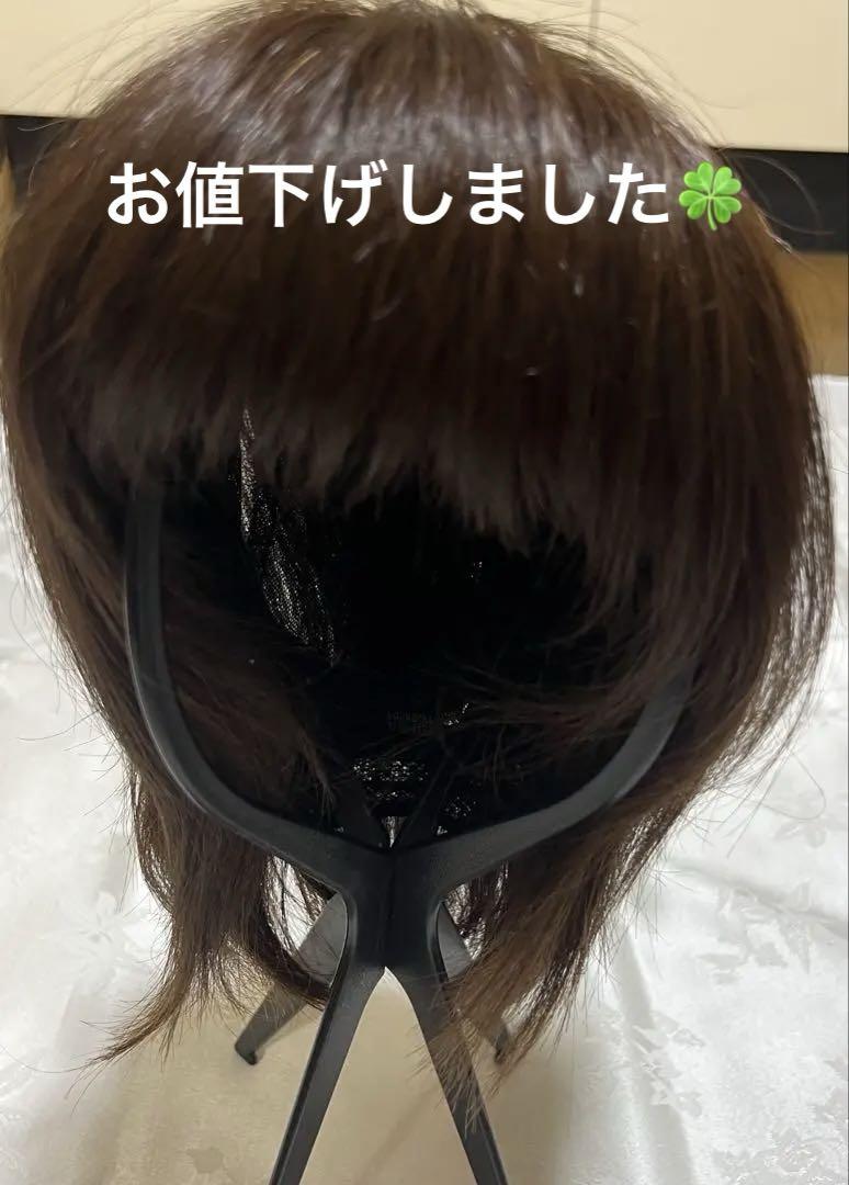 AQUADOLL 人毛MIXウィッグ モカブラウン M