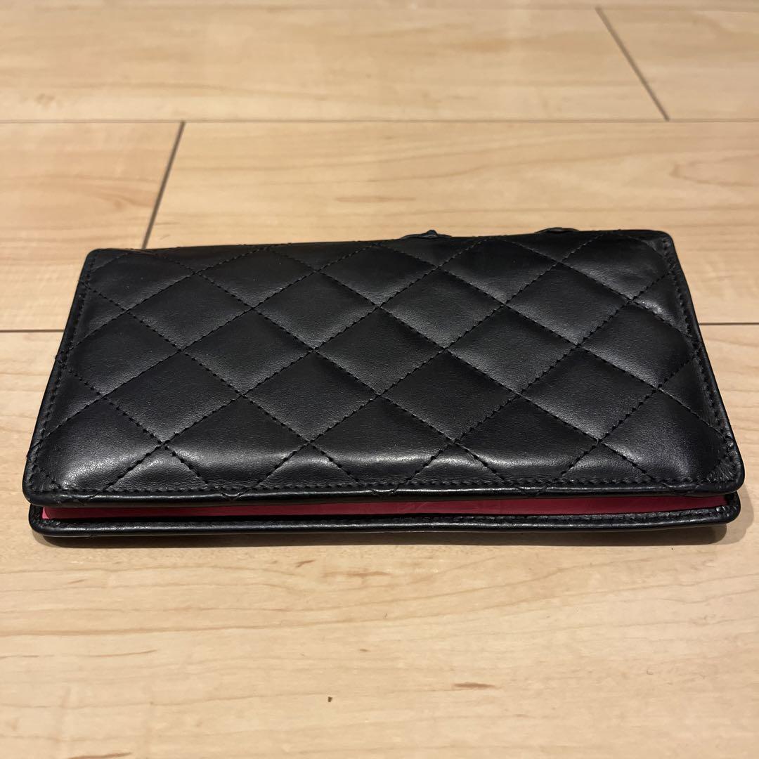 CHANEL / シャネル・カンボンライン/ 二つ折り長財布