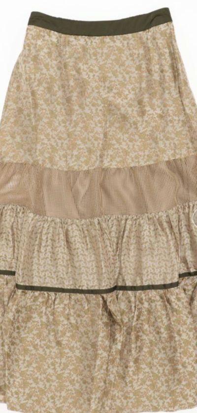 スカート Ameri POSIE NOSTALGIC TIERED SKIRT