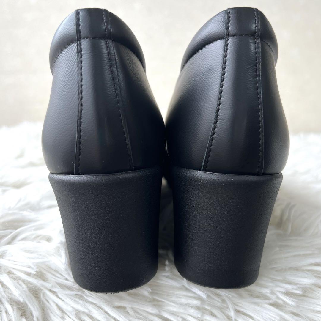 新品　HILLS AVENUE ウェーブソール ブラック×ゴールド　23