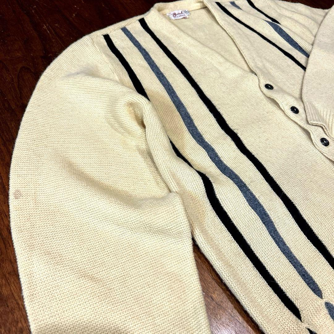 トップス 60'-70's Vintage Cardigan Beige Yellow