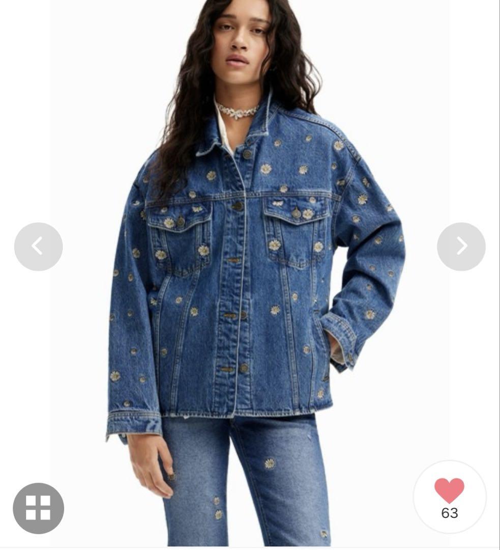 Desigual マーガレット デニムトラッカージャケット M