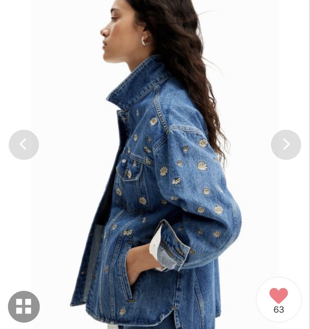 Desigual マーガレット デニムトラッカージャケット M