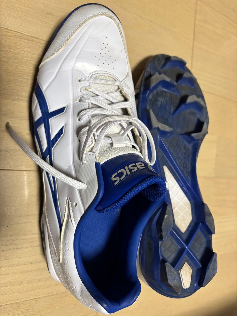 ASICS ❤️ブルー スパイクシューズ タグ付き❤️28.5センチ asics スパイクシューズ 28.5 cm ホワイト/ブルー - メルカリ