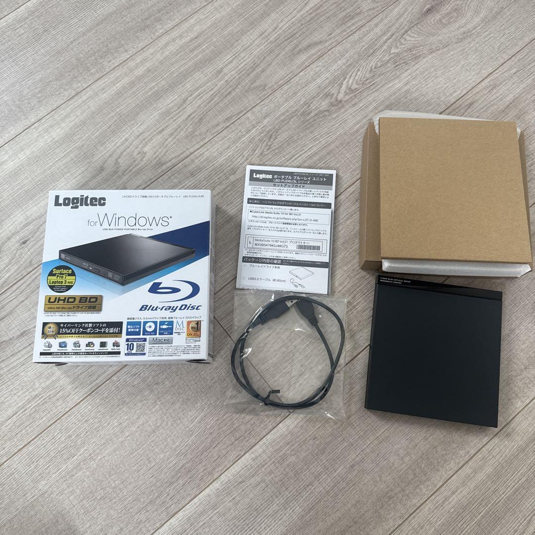 未使用品 Logitec LBD-PU6U3/BK Blu-rayドライブ