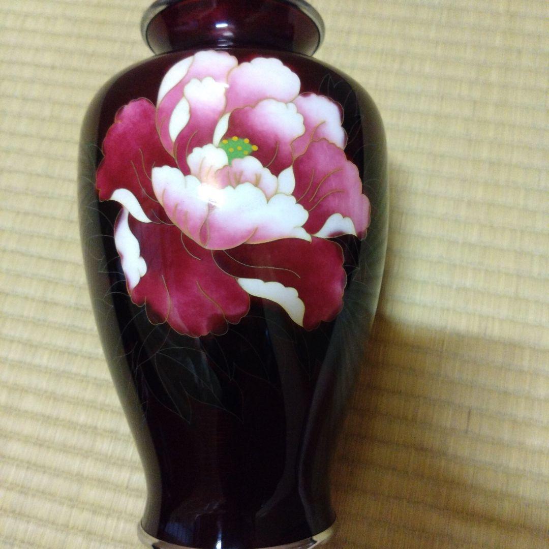 七宝焼えんじの花瓶
