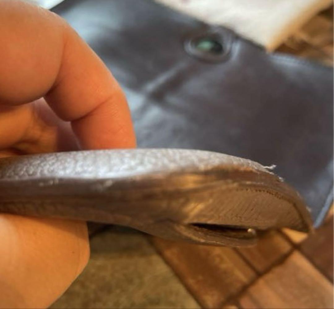 エルメス　ドゴン　ロング　グレージュコンビ内側ブラウン