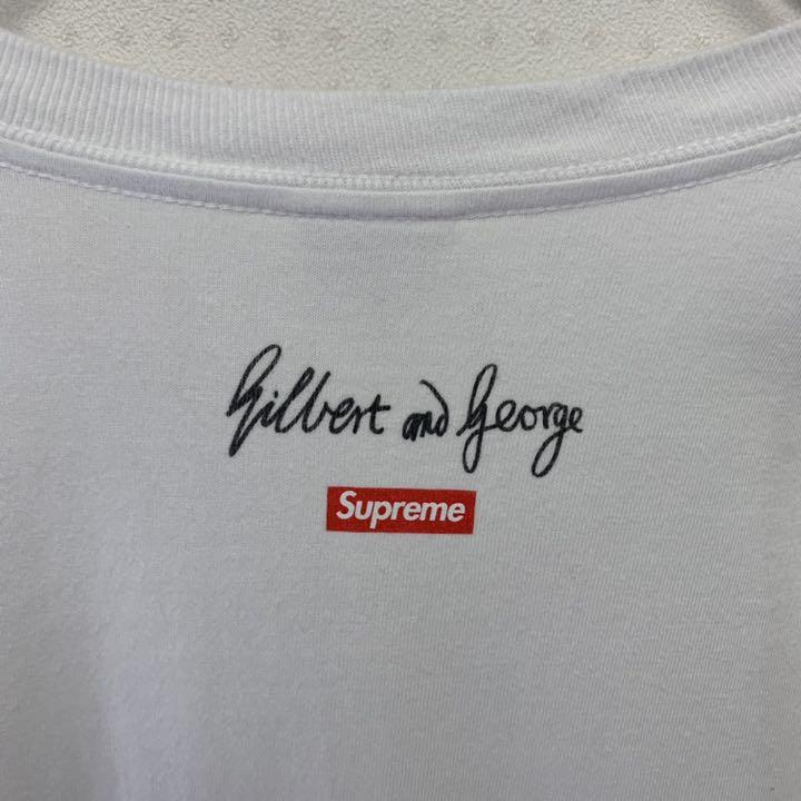 最大15%OFFクーポン USA製 ギルバート スモールロゴ M ホワイト 長袖Tシャツ シュプリーム - Tシャツ/カットソー(七分/長袖)