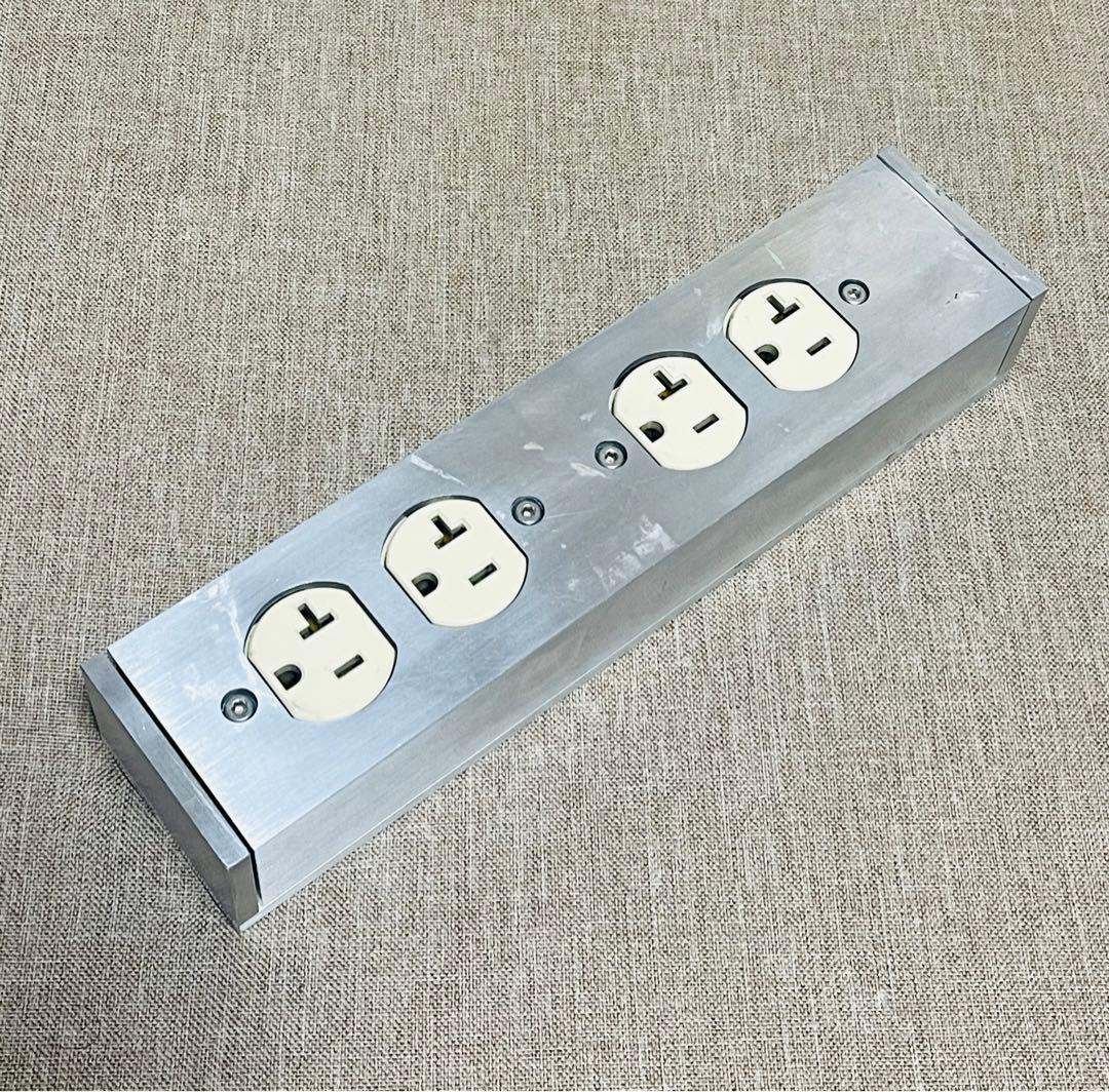 電源タップ【Chikuma】千曲精密製作所 CPS-22-CL 4口／中古品 Chikuma 製作所 高級 電源タップ Chikuma : CPS22CL - 中古