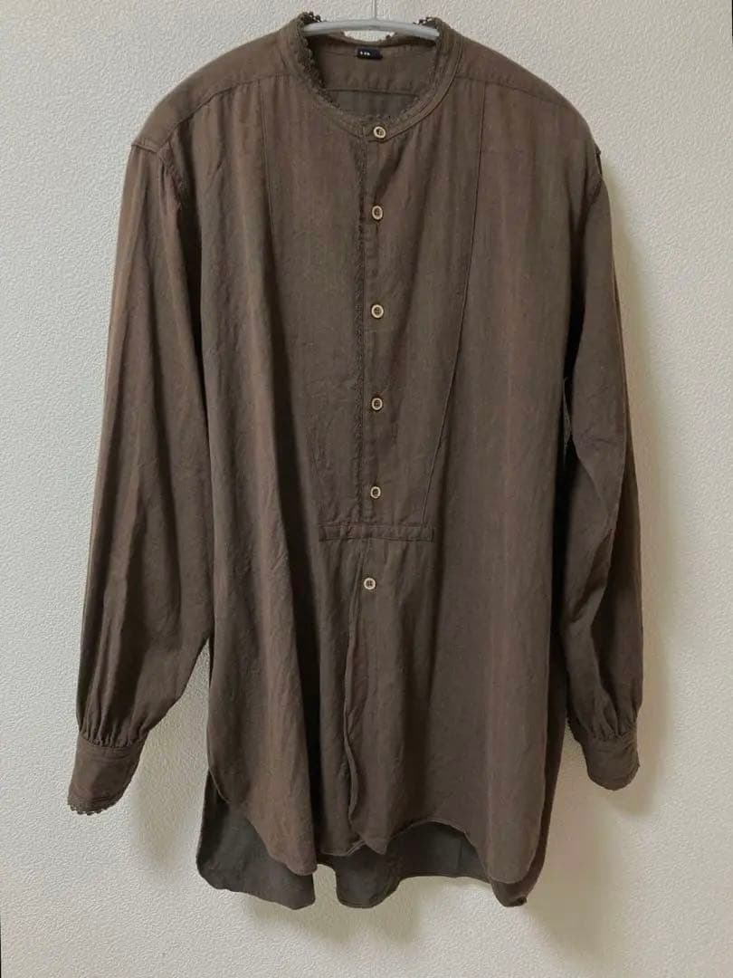 45R インドカディデニムレースの908ビッグーグーシャツ 茶 本店は