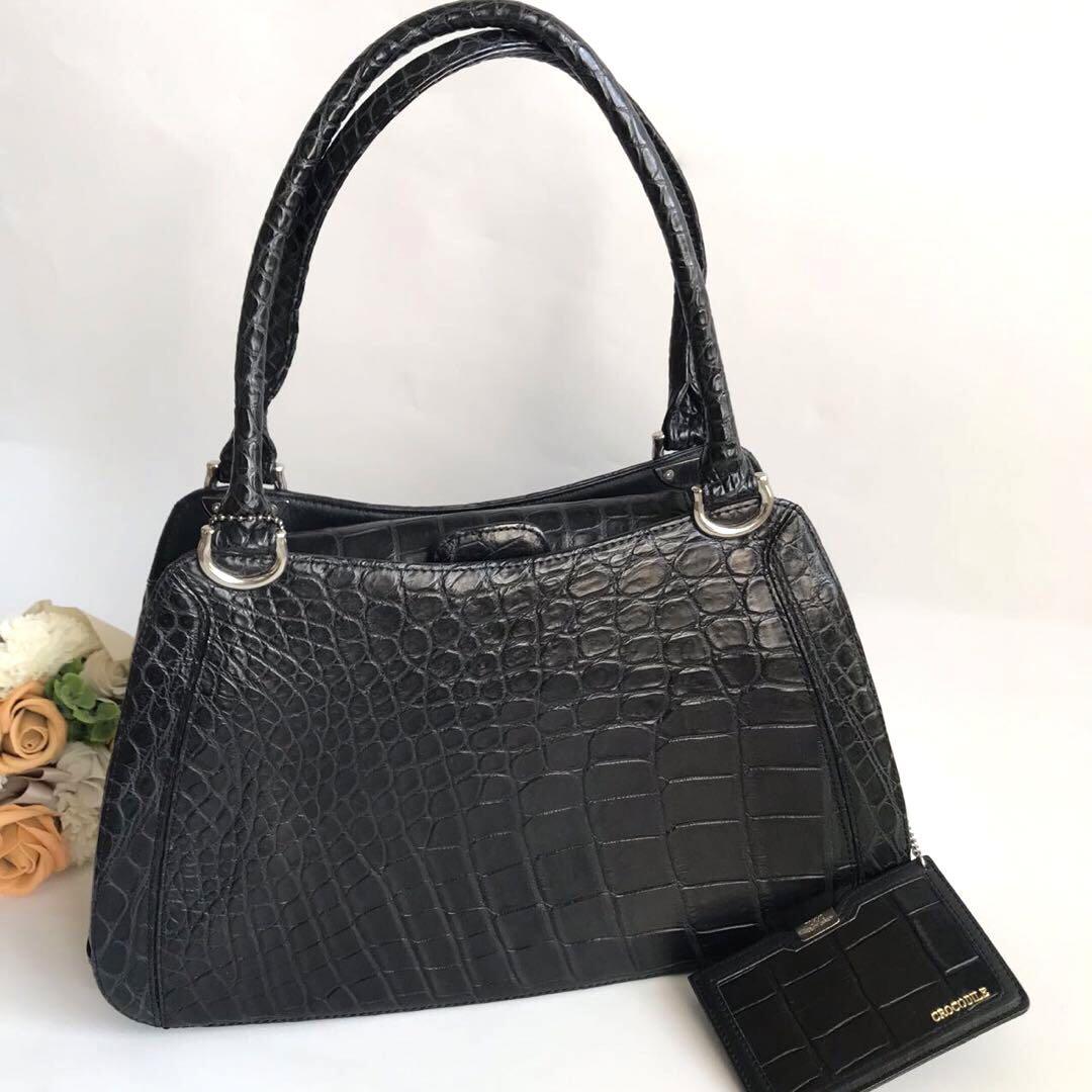 美品 JRA BLNOBLE ブルノーブル ハンドバッグ クロコダイル