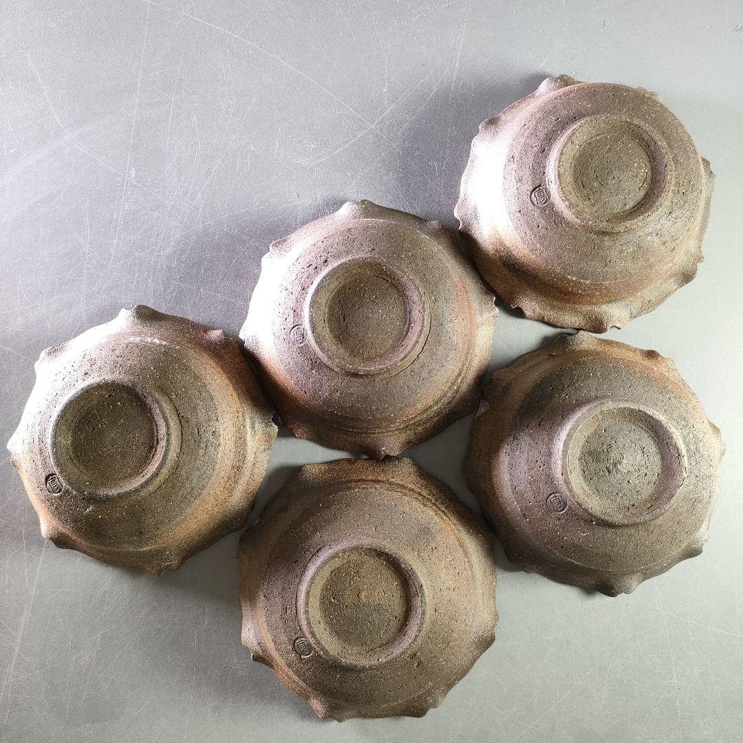 超格安価格 A903-2/青花菊華枝文/浅鉢揃/小鉢/飾鉢/銘々皿/5客/ コレクション