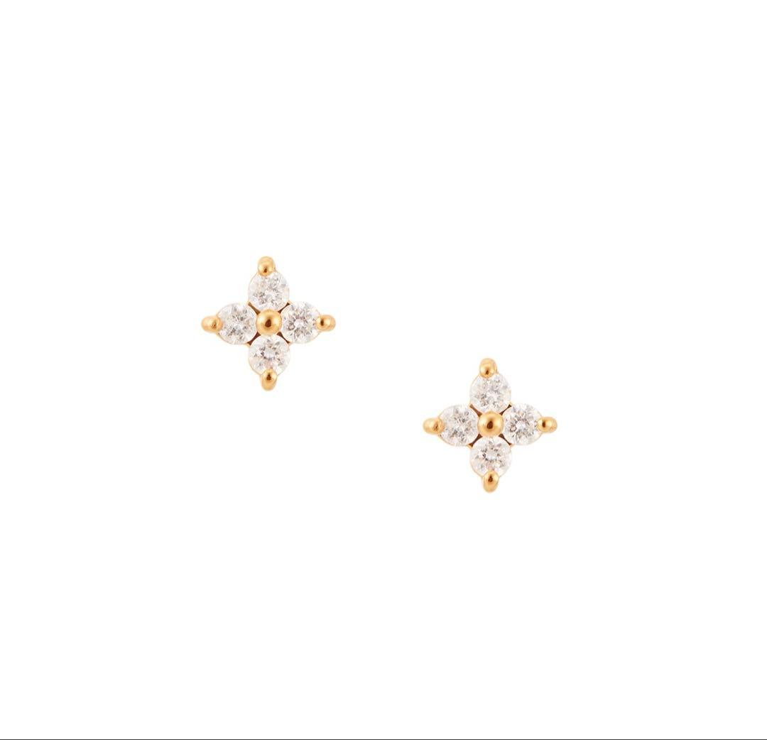 TSUTSUMI シンプルダイヤモンドピアス