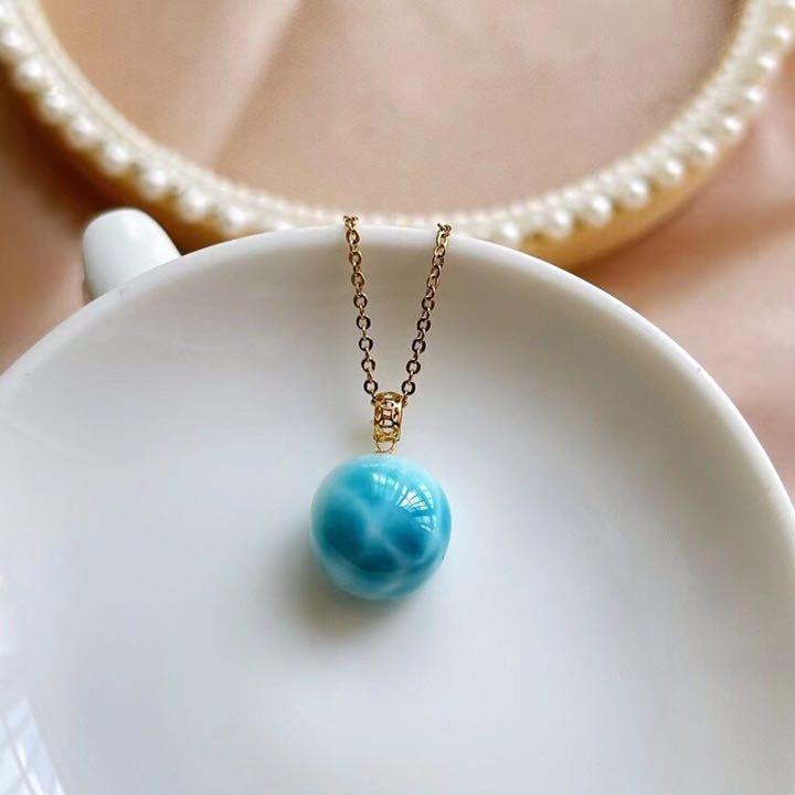 ラッピング不可】 ⭐︎【天然】ラリマー 2.2g ネックレス - ネックレス 販売販売 新品 高級本真珠 8.00〜8.50m svパールネックレス ネックレス