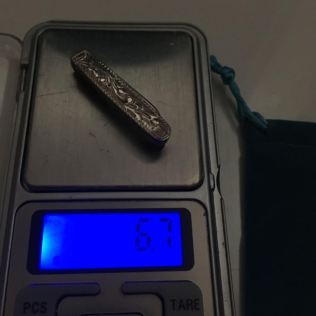 純銀 SILVER マネークリップ 彫金 藤本保廣 ( 藤本保広 ) 超希少