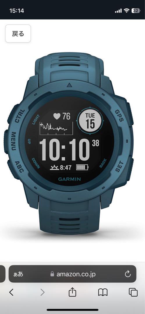 【値下げしました】GARMIN(ガーミン) アウトドアウォッチ Instinct