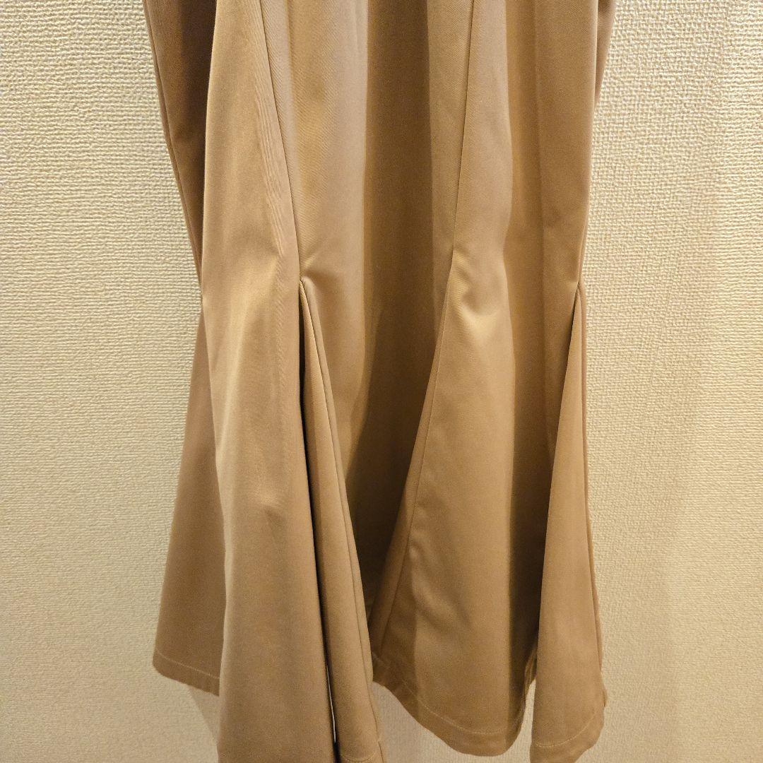 eimy istoire バルーンスリーブバックオープン ベージュ ワンピースM