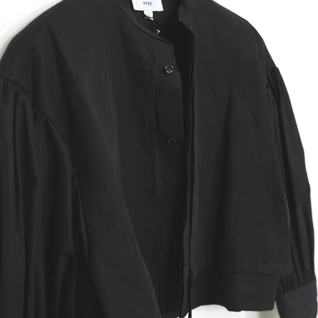 新品　HYKEハイク　COTTON BALLOON SLEEVE BLOUSE